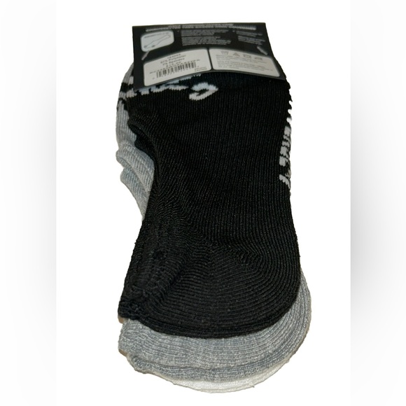 Converse Ultra Low Socks 3 Pair Women 4-10 White Gray Black w Dual Logo 4 Chucks - Picture 10 of 11